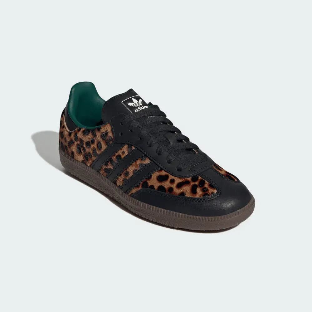 Adidas Samba OG Black Green Leopard