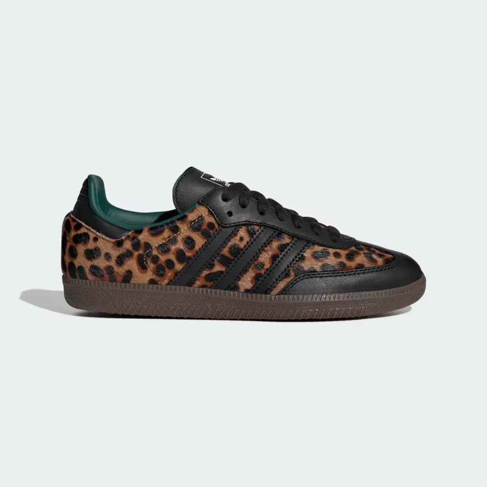 Adidas Samba OG Black Green Leopard