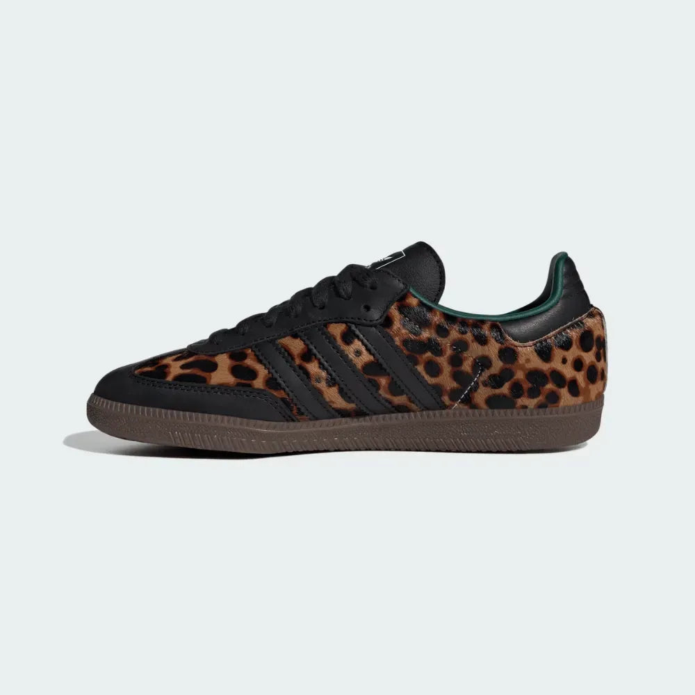 Adidas Samba OG Black Green Leopard